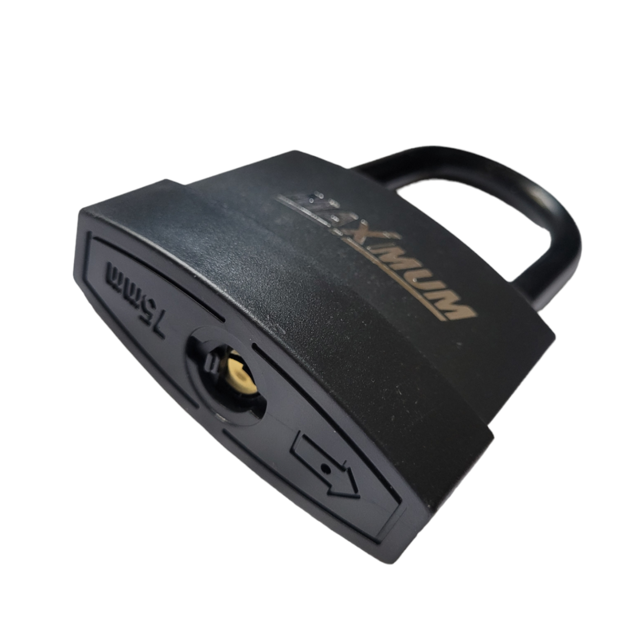 Замок навесной всепогодный 80 мм, с длинным ушком,автоматическое запирание,"MAXIMUM" MX06140 (3481) оптом