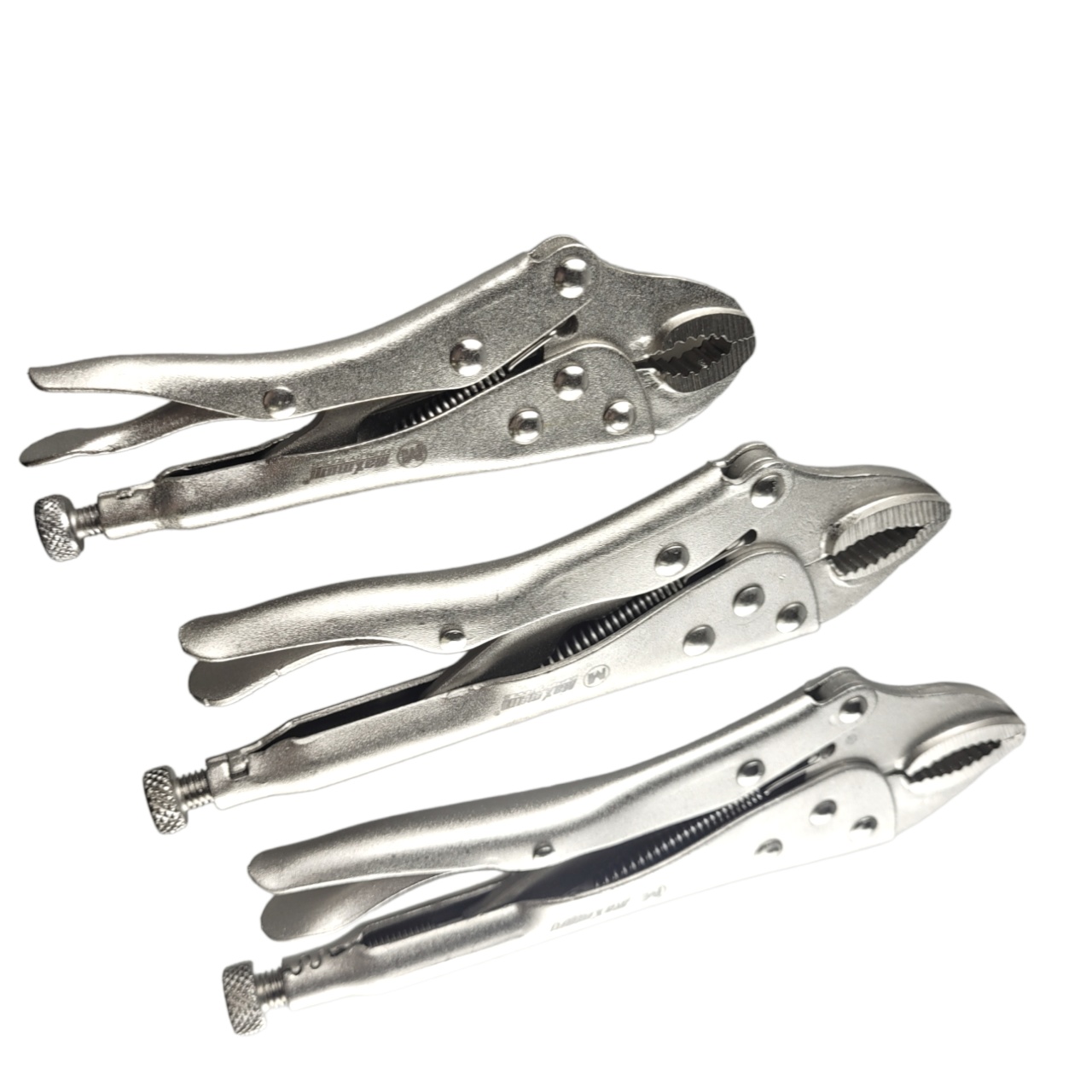 набор клещей зажимных cr-v с фиксатором 140/180/250 мм, хромированные, "maximum"  188 mx 12820 оптом